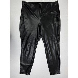 Banana Republic Leggings Pants Women's XL Black Faux Leather‎ Straight Leg NWOT